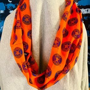 Beautiful Houston Astros Blue and Orange Scarf!